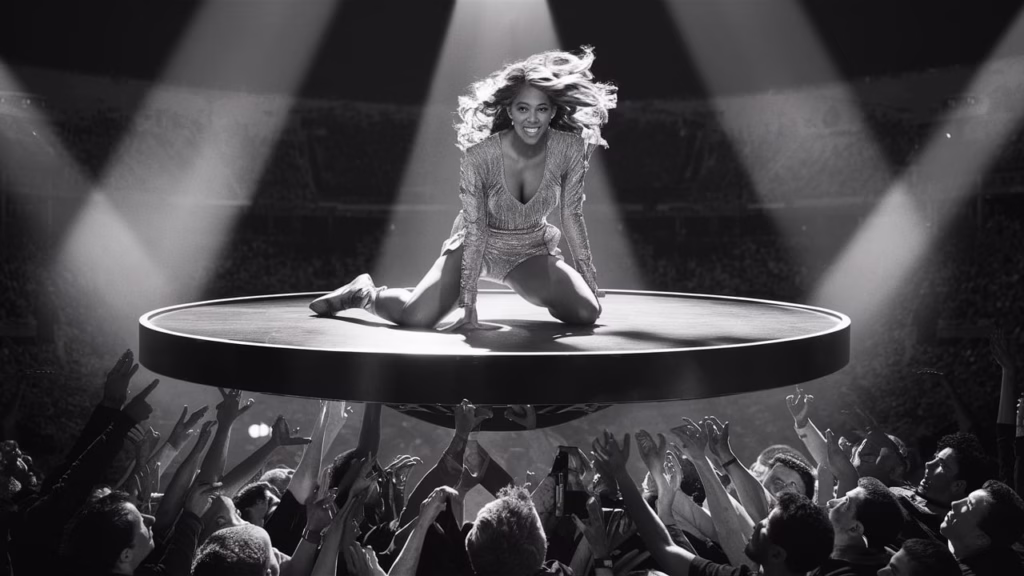 Beyoncé stranded mid‑show on platform during Houston Cowboy Carter tour