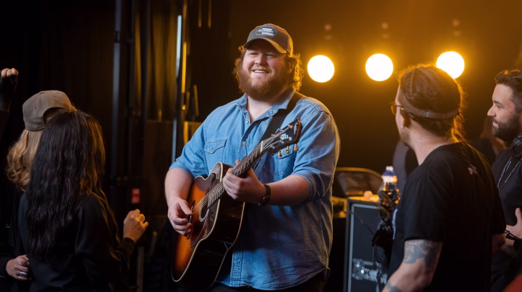 Luke Combs backstage moments before hitting the CMA Fest stageA rare glimpse at the moments before showtime