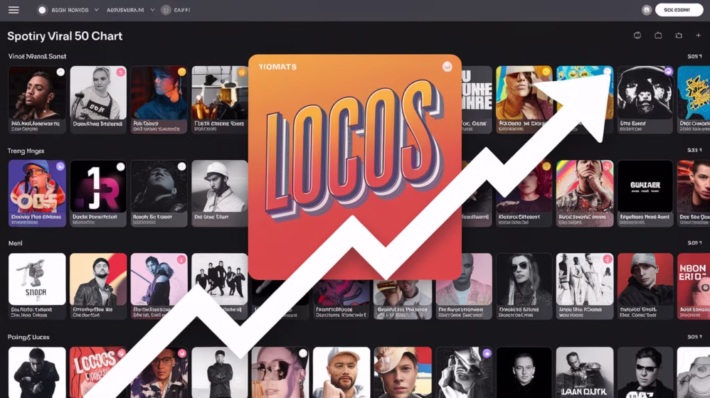 Locos trending on Spotify Viral 50