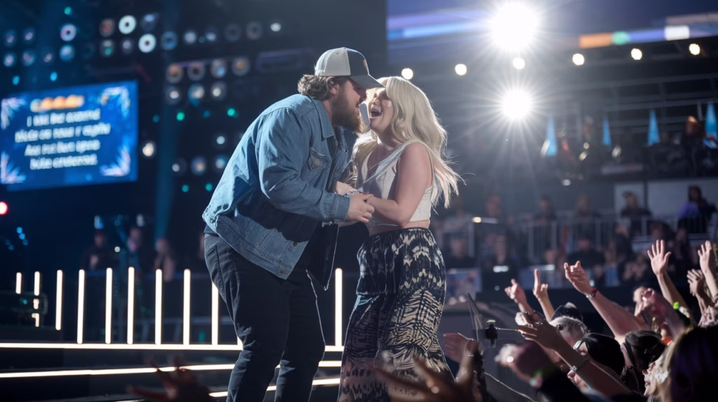 Luke Combs and Bailey Zimmerman surprise fans with a live duet of “Backup Plan”
