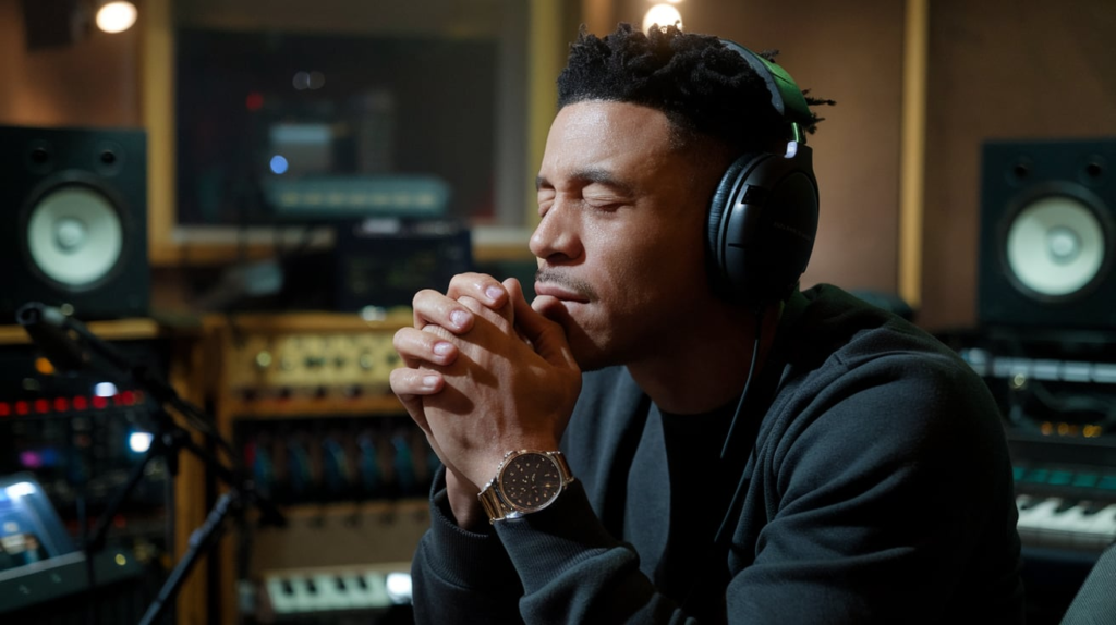 Watch KB’s “Keanu’s Song” Official Music Video – Faith & Resilience 2 “KB writing lyrics for ‘Keanu’s Song’ at HGA Music studio.”