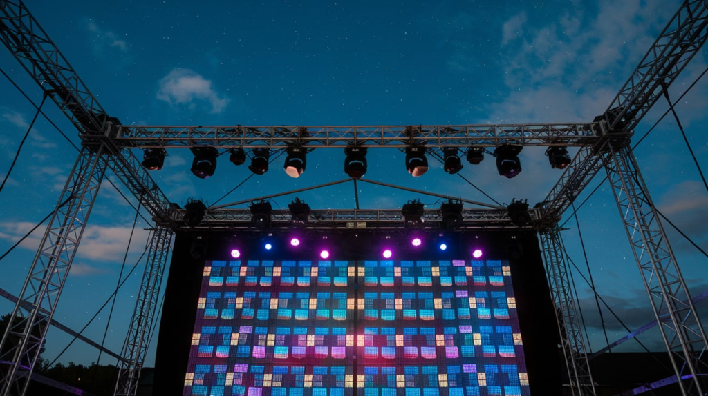 Explore Wonders Live Recap: Confidence Man B2B Job Jobse at Silver Hayes 4 “The Levels Stage setup at Silver Hayes with LED backdrop and strobe lights.”