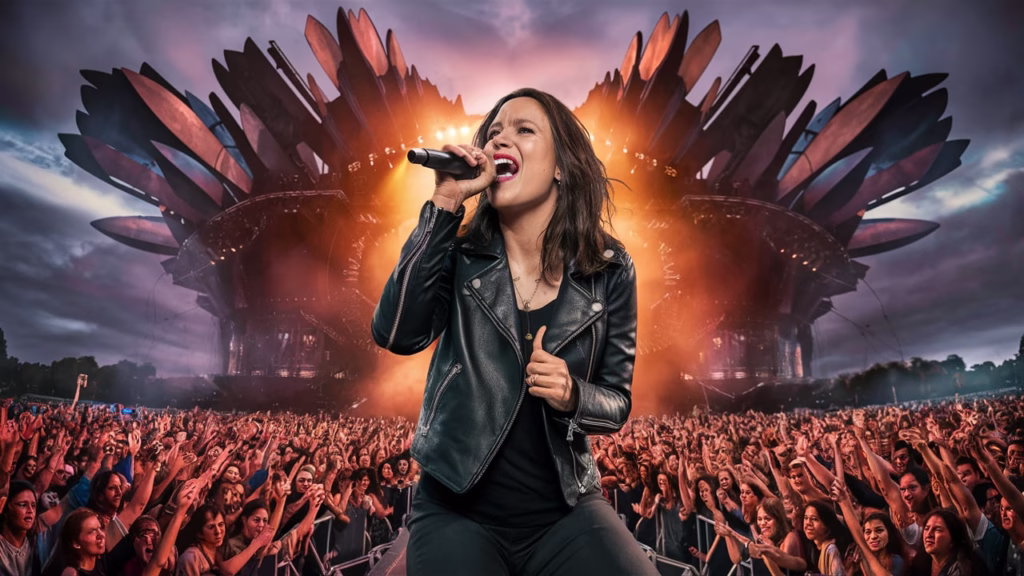 Alanis Morissette closing her set with Thank U at Mad Cool Festival 2025