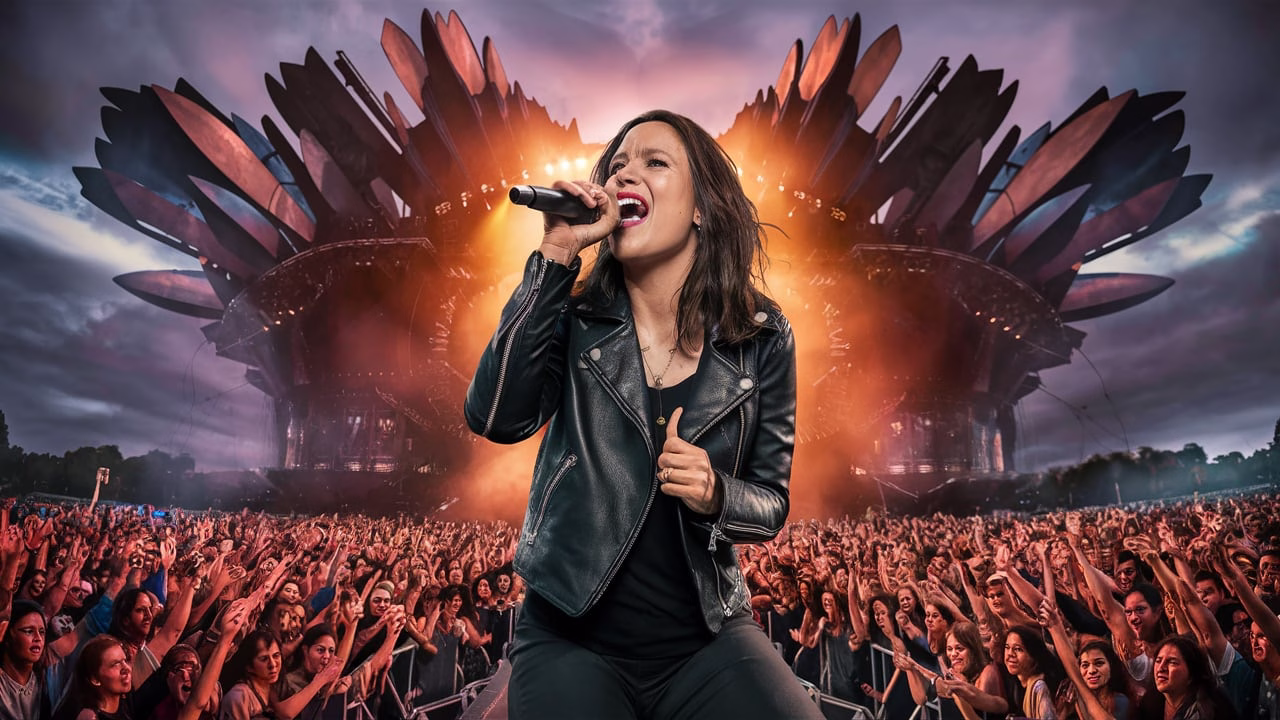 Alanis Morissette closing her set with Thank U at Mad Cool Festival 2025