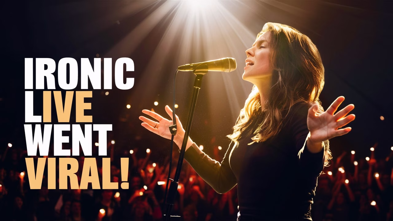 Alanis Morissette sings “Ironic” live at Mad Cool Festival 2025 in front of a massive festival crowd in Madrid