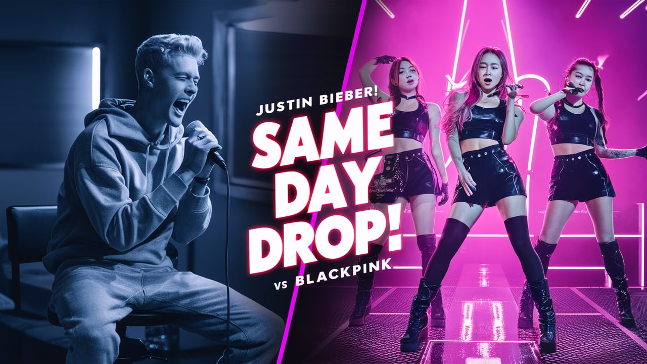 Justin Bieber vs BLACKPINK music battle July 11 2025 highlight