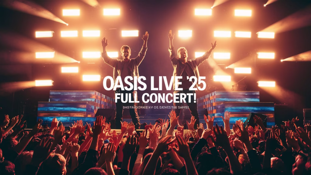 Liam and Noel Gallagher perform together during Oasis Live ’25 Reunion concert in Manchester, July 2025